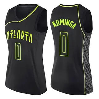 Women's Jonathan Kuminga Atlanta Hawks Black City Edition Jersey - Swingman