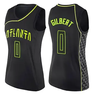 Women's Keshon Gilbert Atlanta Hawks Black City Edition Jersey - Swingman