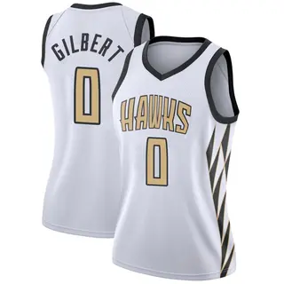 Women's Keshon Gilbert Atlanta Hawks White 2018/19 Jersey - City Edition - Swingman