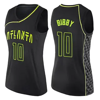 Women's Mike Bibby Atlanta Hawks Black City Edition Jersey - Swingman