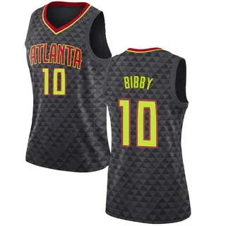 Women's Mike Bibby Atlanta Hawks Black Jersey - Icon Edition - Swingman