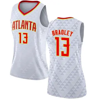 Women's Tony Bradley Atlanta Hawks White Jersey - Association Edition - Swingman