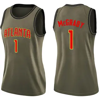 Women's Tracy McGrady Atlanta Hawks Green Salute to Service Jersey - Swingman