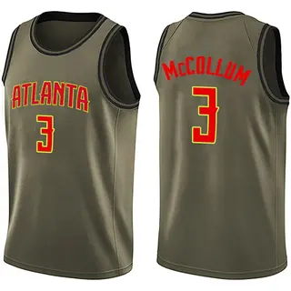 Youth CJ McCollum Atlanta Hawks Green Salute to Service Jersey - Swingman