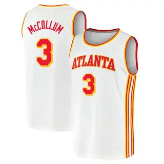 Youth CJ McCollum Atlanta Hawks White 2020/21 Jersey - Association Edition - Fast Break