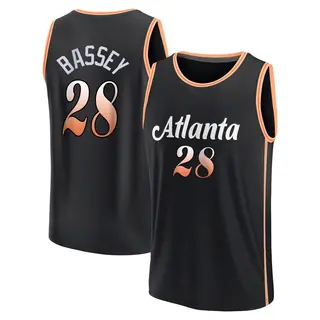 Youth Charles Bassey Atlanta Hawks Black 2022/23 City Edition Jersey - Fast Break