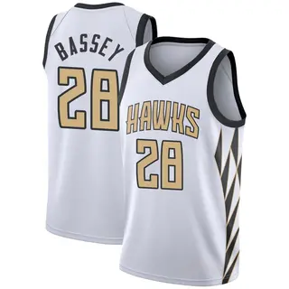 Youth Charles Bassey Atlanta Hawks White 2018/19 Jersey - City Edition - Swingman