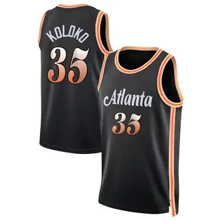 Youth Christian Koloko Atlanta Hawks Black 2022/23 City Edition Jersey - Swingman