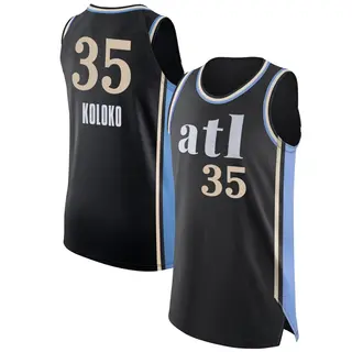 Youth Christian Koloko Atlanta Hawks Black 2023/24 City Edition Jersey - Authentic
