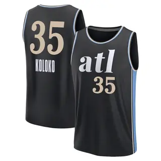 Youth Christian Koloko Atlanta Hawks Black 2023/24 City Edition Jersey - Fast Break