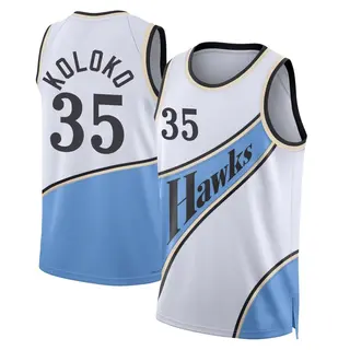 Youth Christian Koloko Atlanta Hawks White 2024/25 City Edition Jersey - Swingman