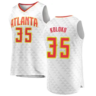Youth Christian Koloko Atlanta Hawks White Jersey - Association Edition - Fast Break