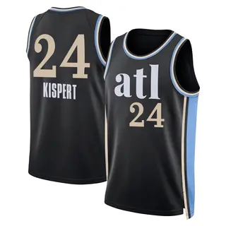 Youth Corey Kispert Atlanta Hawks Black 2023/24 City Edition Jersey - Swingman