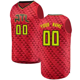 Youth Custom Atlanta Hawks Red Jersey - Statement Edition - Fast Break