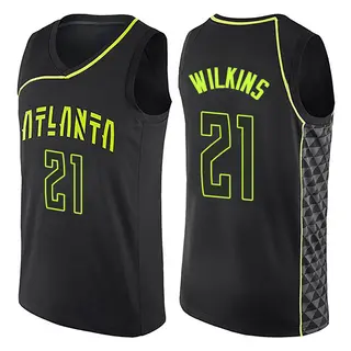 Youth Dominique Wilkins Atlanta Hawks Black City Edition Jersey - Swingman