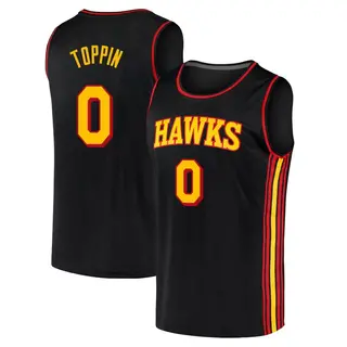 Youth Jacob Toppin Atlanta Hawks Black 2020/21 Jersey - Statement Edition - Fast Break