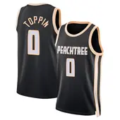 Youth Jacob Toppin Atlanta Hawks Black 2025/26 City Edition Jersey - Swingman