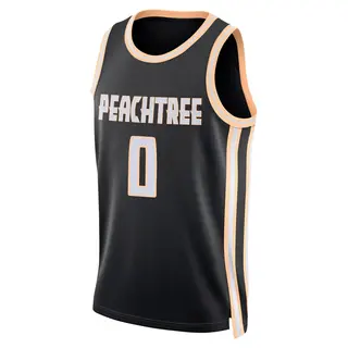 Youth Jacob Toppin Atlanta Hawks Black 2025/26 City Edition Jersey - Swingman