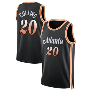 Youth John Collins Atlanta Hawks Black 2022/23 City Edition Jersey - Swingman