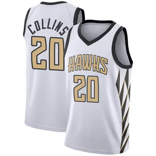 Youth John Collins Atlanta Hawks White 2018/19 Jersey - City Edition - Swingman