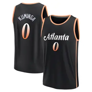 Youth Jonathan Kuminga Atlanta Hawks Black 2022/23 City Edition Jersey - Fast Break