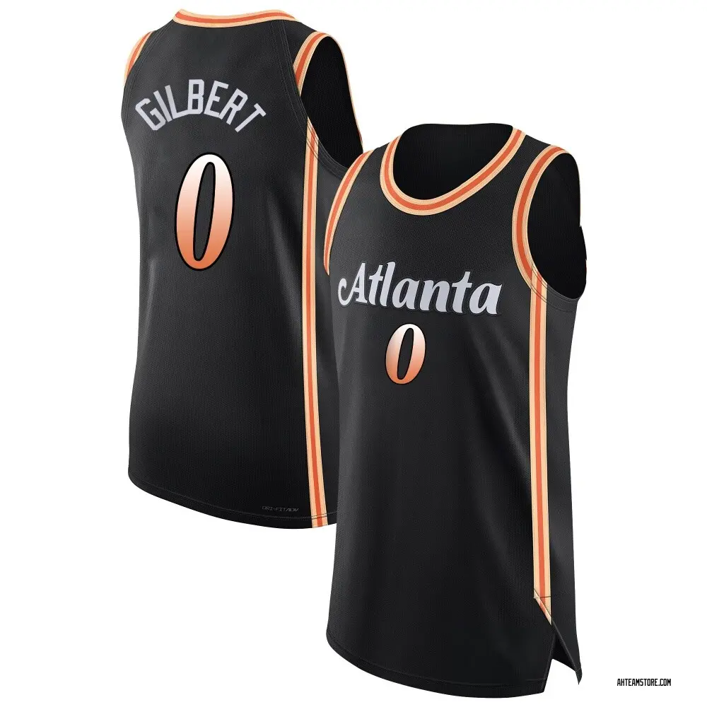 Youth Keshon Gilbert Atlanta Hawks Black 2022/23 City Edition Jersey - Authentic