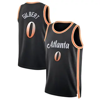 Youth Keshon Gilbert Atlanta Hawks Black 2022/23 City Edition Jersey - Swingman