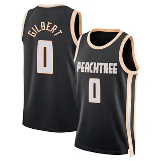 Youth Keshon Gilbert Atlanta Hawks Black 2025/26 City Edition Jersey - Swingman