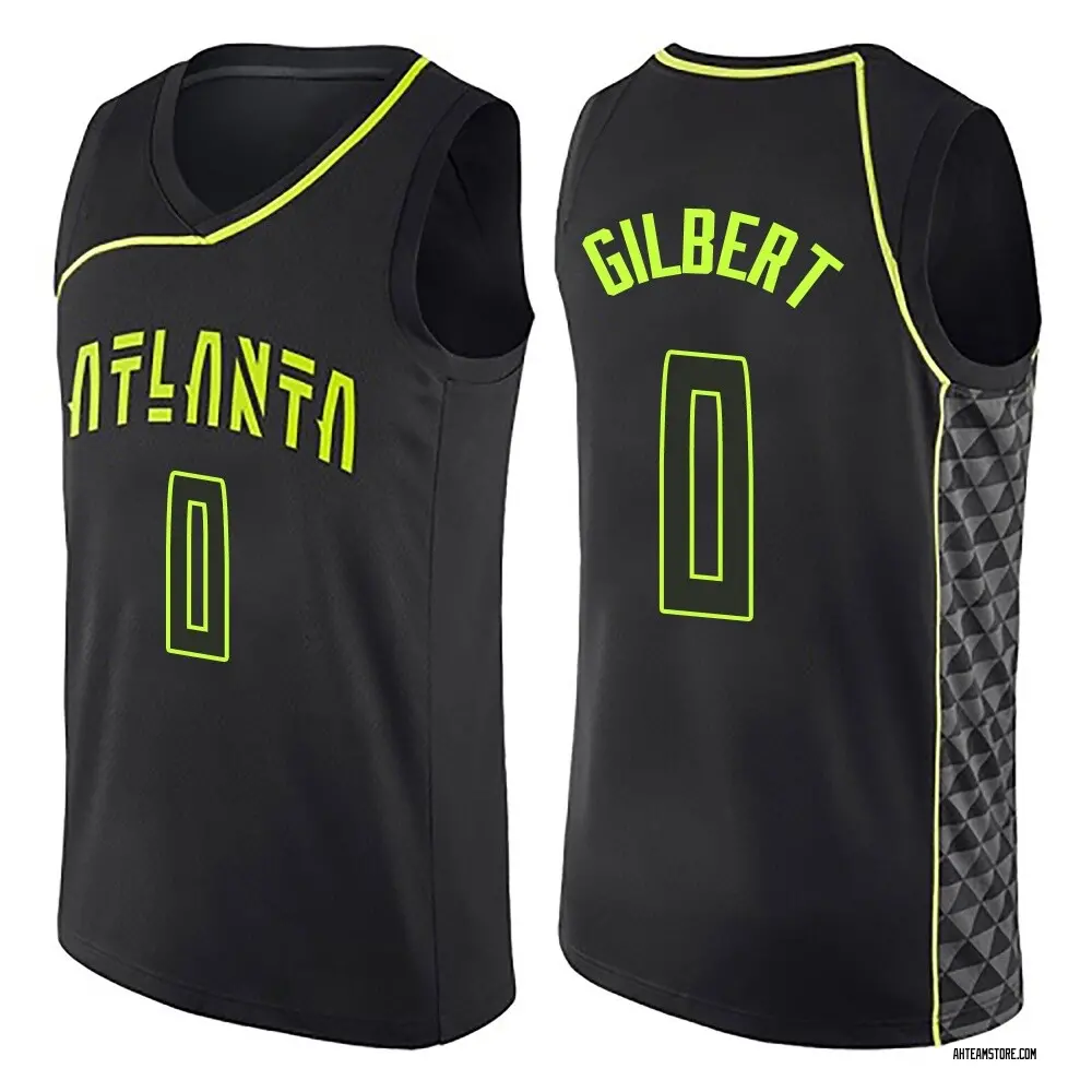 Youth Keshon Gilbert Atlanta Hawks Black City Edition Jersey - Swingman