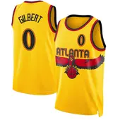 Youth Keshon Gilbert Atlanta Hawks Yellow 2021/22 City Edition Jersey - Swingman