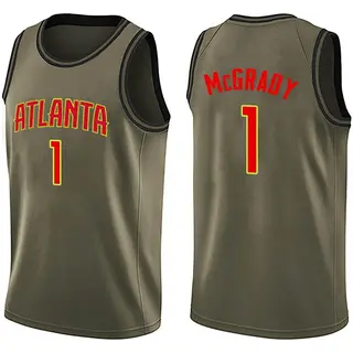 Youth Tracy McGrady Atlanta Hawks Green Salute to Service Jersey - Swingman